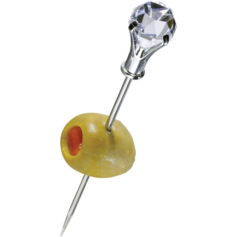 Prodyne Diamond Head Martini Picks, Set of 6, Clear - Image 2